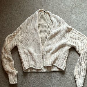 Free People cardigan cream colored